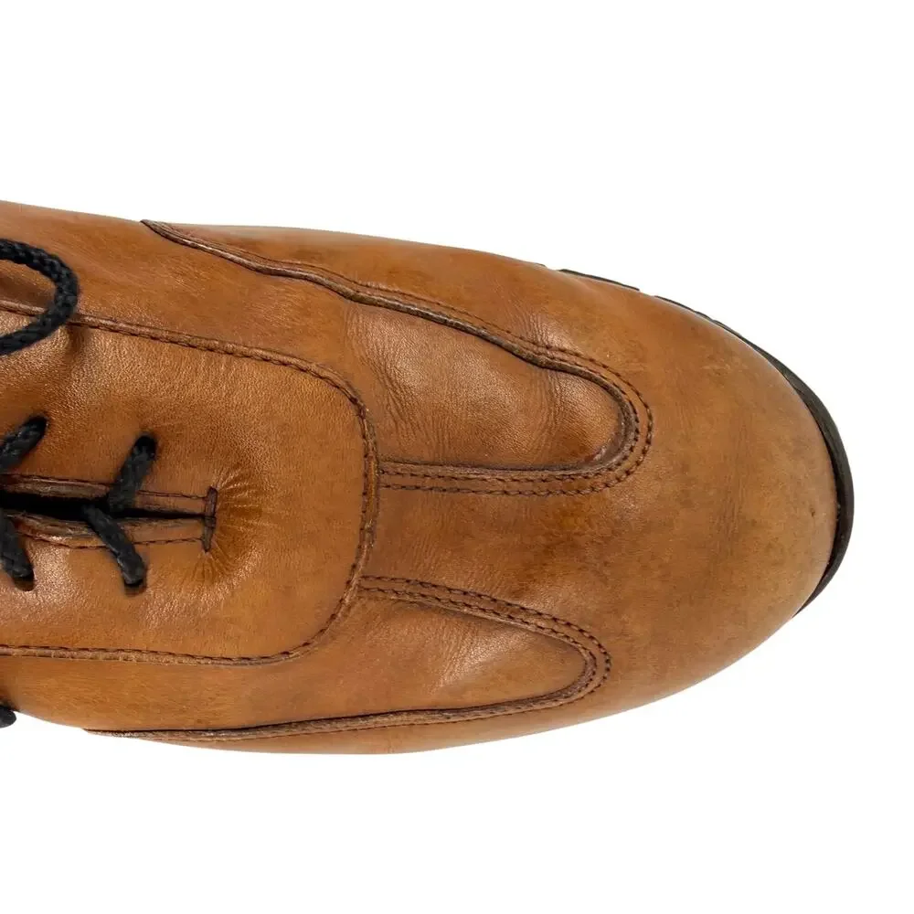 Allen Edmonds Wilbert Split Toe Comfort Oxfords Brown Leather Men's Size 9.5 C